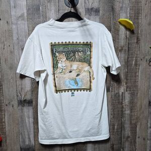 Earth Home Vintage 90s White Florida Panther Tee